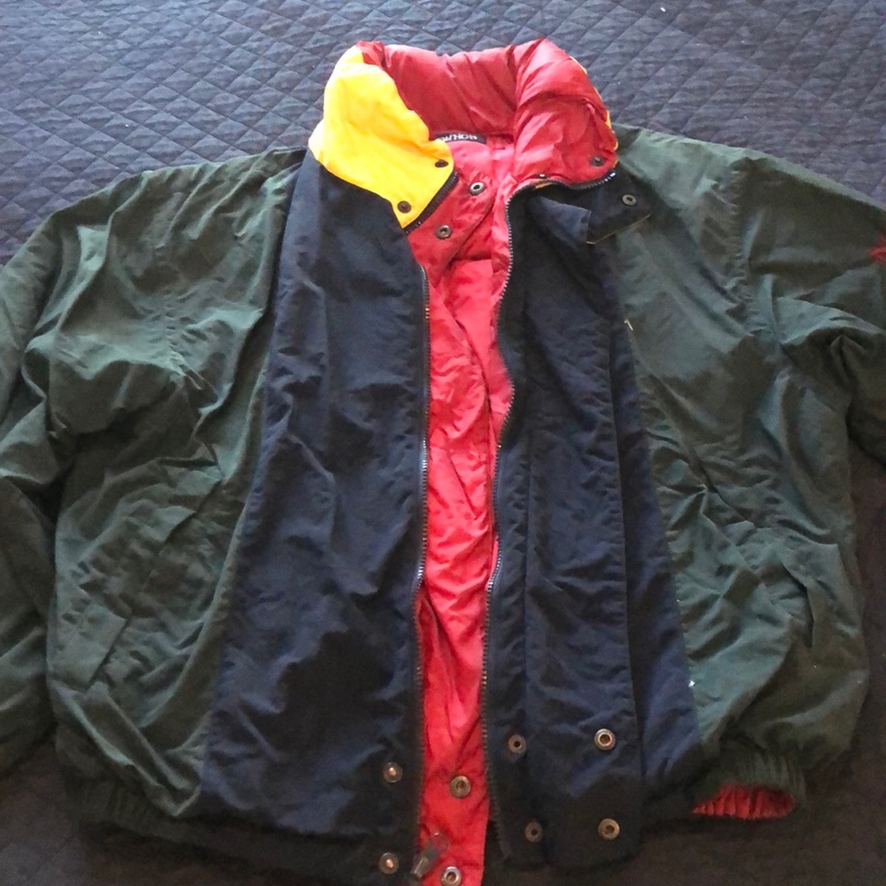 Vintage Nautica Puffer Jacket REVERSIBLE